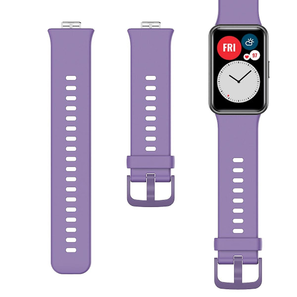 Mjuk Silikonarmband för Huawei Watch Fit - WELLNGS Purple Huawei Watch Fit