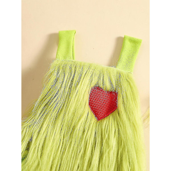 Bebisen som stal juloutfiten Baby Boys Girls Xmas Green Furry Monster Costume Clothes Set-WELLNGS Style 5 2-3 Years