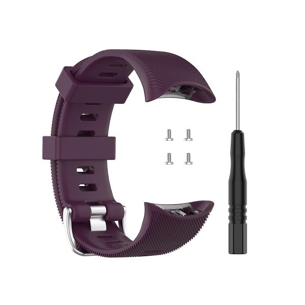 Erstatningsklokkerem for Garmin Forerunner 45 / 45s Smart Watch Case Klokke for Garmin Forerunner 45 45s Wristband-WELLNGS dark purple strap