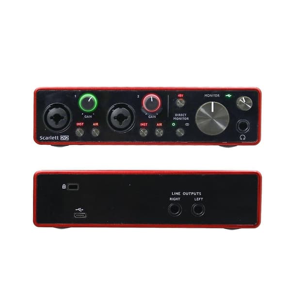 2i2 (3. generation) Professionelt lydinterface eksternt USB-lydkort lydhovedtelefonforstærker mikrofon Pr-WELLNGS
