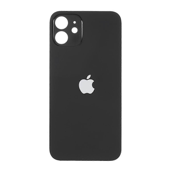 Kompatibel med iPhone 12 mini Batterihölje Skydd Reparationsdel (Kameralins Ringhål Standardversion)-Röd-WELLNGS Black