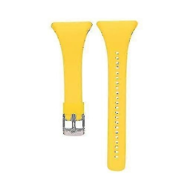 Kompatibel med Polar Ft4 & Ft7 Silikon Klokkereim - WELLNGS Yellow