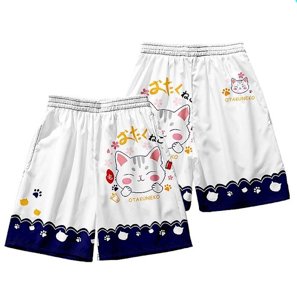 På salg sommer Patrick Star shorts T-skjorte sett ferie strand strandbukser herre blomsterbukser trend rundt surf casual bukser-WELLNGS 23 M