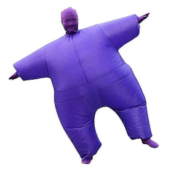 Uppblåsbar Helkroppsdräkt Kostym Vuxen Rolig Rollspel Kläder Fest Leksak Present - WELLNGS Purple