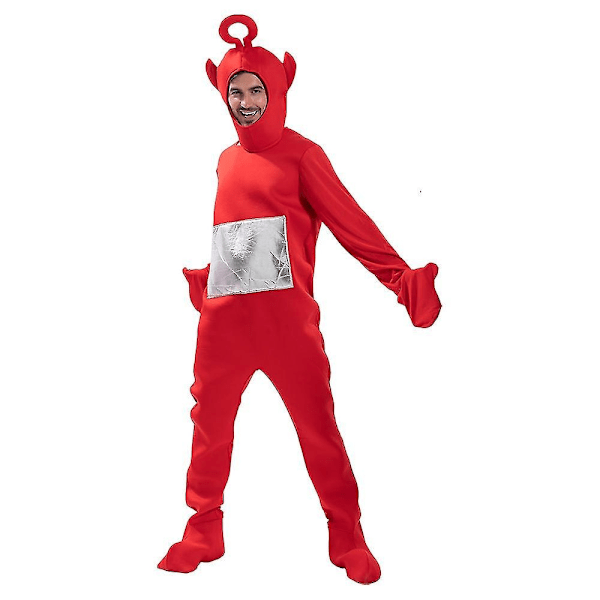 Aikuisten Tinky Winky Teletubbies -asu Halloween Cosplay Carnivail -juhla-asut miehille ja naisille-WELLNGS purple