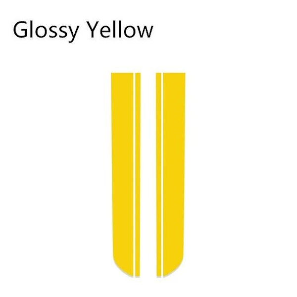 Auton sisätilan auton konepellin tarrat MINI Cooper One S JCW Countryman Clubman R55 R60 R61 F54 F55 F56 Auto Head Stripe -WELLNGS Yellow