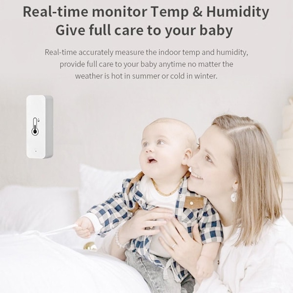 Wifi Temperatursensor Fugtighedssensor Termometer