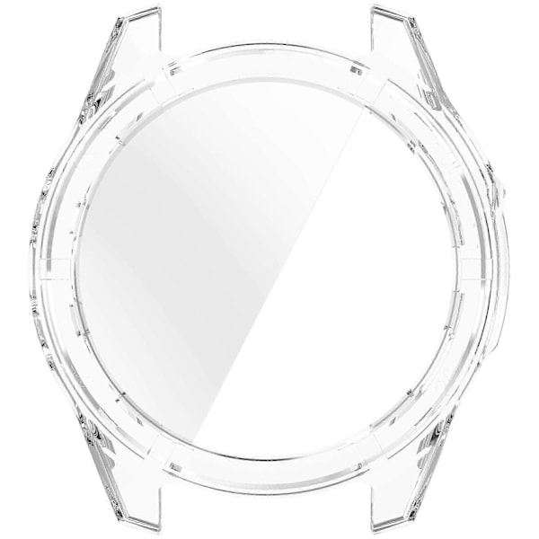 Kompatibel med Garmin Fenix 8 51mm Urkasse PC Ramme Cover med Hærdet Glas Skærmfilm - WELLNGS Transparent