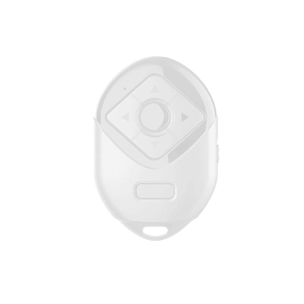Bluetooth Fjärrkontroll Kompatibel med iPhone & Android, TikTok Sida Vändare Spela/Pausa Kamera Fjärrkontroll, 6 Knappar-WELLNGS white