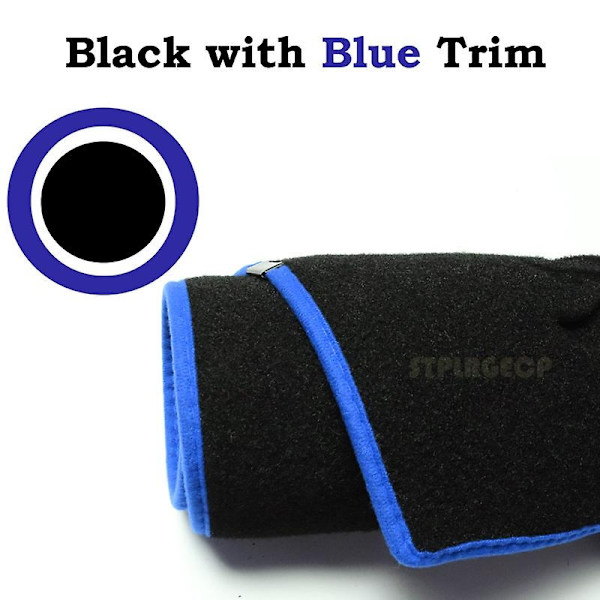 Antislip instrumentpanelskydd för Toyota Prius 30 2010~2015, solskydd, matta, biltillbehör 2014 2013 2012-WELLNGS Left Hand Drive Blue Edge