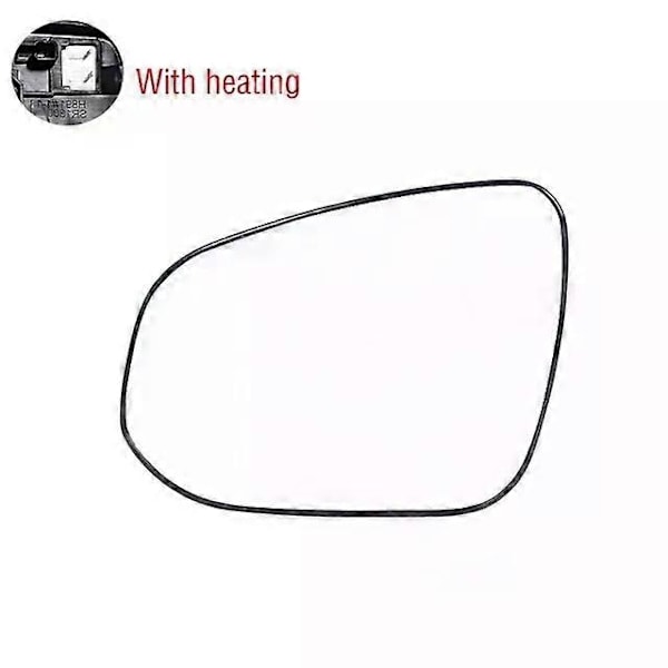 Passer til sidespeil for bil kompatibel med Toyota RAV4 RAV 4 2020 2021 2022 Nedre base deksel ramme bakspeil blinklys lampe linse WELLNGS with heated left