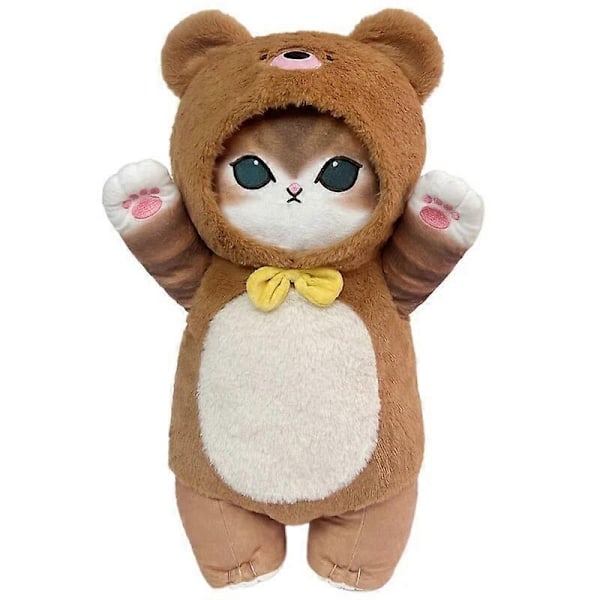 Kawaii Cat Mofusand Plysch 50cm Söta Cartoon Djur Plysch Katt Mjuk Fylld Docka Fluffig Fylld Kudde Kudde Leksak Barnpresent - WELLNGS A 30cm