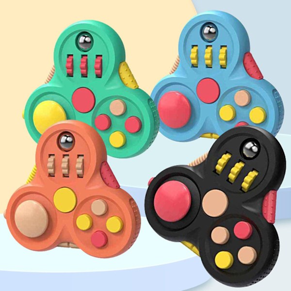 Fidget Pad - Anti-skrid, Multifunktionel, Plastik, Angstlindring, Fidget Controller Legetøj til Børn - WELLNGS Green