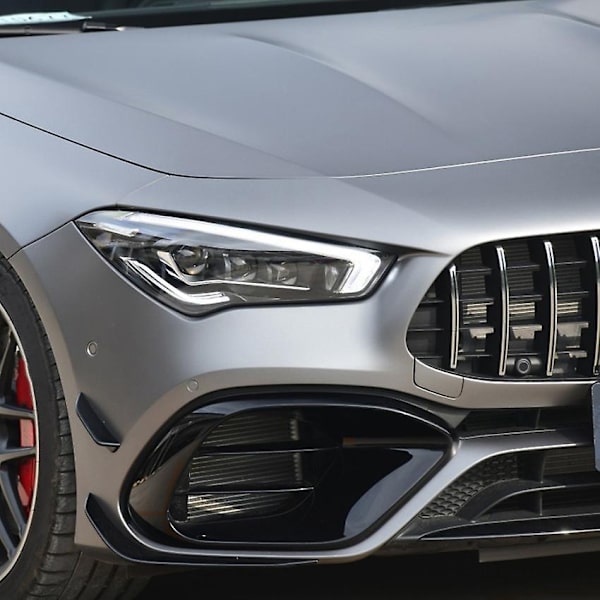 Etuhelman spoileri Cla45 Amg C118 2020 2021 Kiiltävä musta puskurin spoilerit Sumuvalot Koristeellinen-WELLNGS