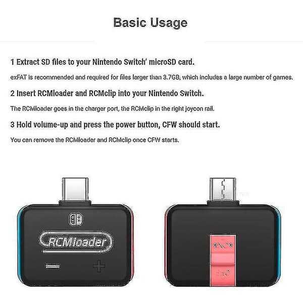 Switch Rcm Loader Injector Switch Rcm Loader Injector Rcm Loader Verktyg Dongle Kit för Nintendo Switch Ns-WELLNGS