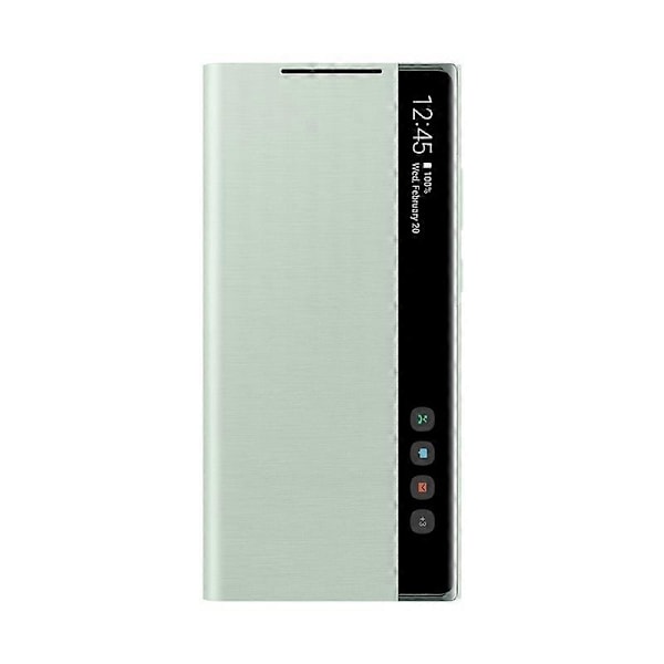 Sopii Samsung Mirror Smart View Flip Coverille, Ei Purkamista, Vastaussuojauskuori Galaxy Note 20 / Note20 Ultra 5G Matkapuhelimelle - WELLNGS green For Note 20