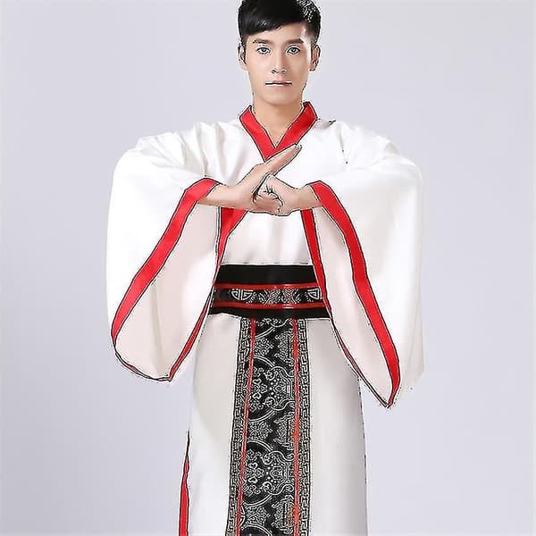 Mäns Hanfu Traditionella Kläder - WELLNGS Blue L 165-170CM