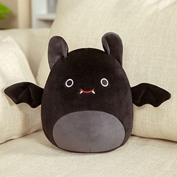 Squishmallow-lepakkopehmolelu 12 tuuman Squishmallows-pehmolelu, täytetty eläin, loma syntymäpäivä Halloween-kodin sisustus (musta, 30 cm) - WELLNGS