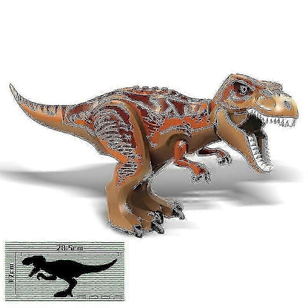 1 kpl Jurassic Iso Koko Dinosaurusten Rakennuspalikat T-rex Quetzalcoatlus Spinosaurus Toimintahahmot Lasten lelut-WELLNGS Baryonyx green