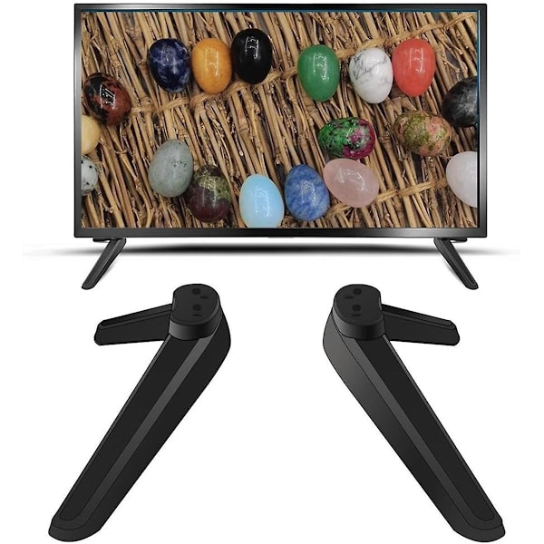 Universal TV-stativ, bordplade TV-stativ base-erstatning, TV-base piedestal fødder TV-stativ monteringsben-WELLNGS
