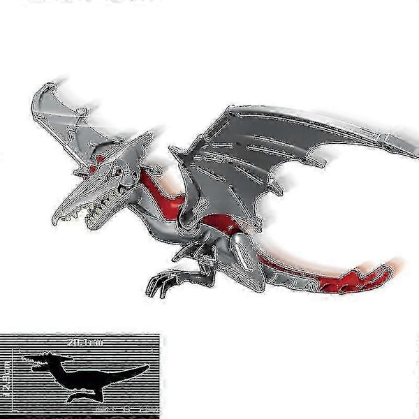 1 stk. Jurassic Stor Størrelse Dinosaur Byggeklodser T-rex Quetzalcoatlus Spinosaurus Actionfigurer Børnelegetøj - WELLNGS Pterosaur B