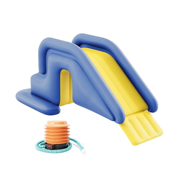 Ny Oppustelig Vandrutsjebane, Splash Oppustelig Pool Vandrutsjebane, Sommer Pool Tilbehør Børn Indendørs og Udendørs Vandlegetøj - WELLNGS Blue