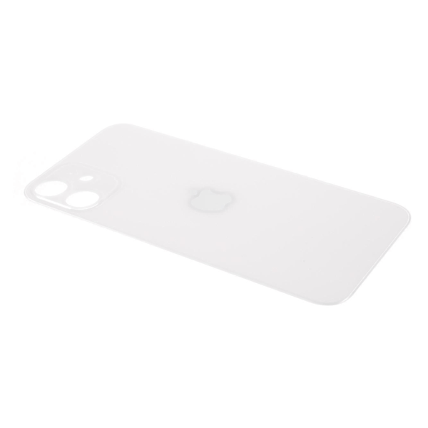 Kompatibel med iPhone 12 mini Batterihölje Skydd Reparationsdel (Kameralins Ringhål Standardversion)-Röd-WELLNGS White