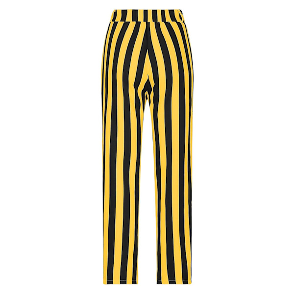 Herrbyxor med ränder, personliga fickor, knappar, kostymbyxor, leggings, casualbyxor - WELLNGS Gold XXL
