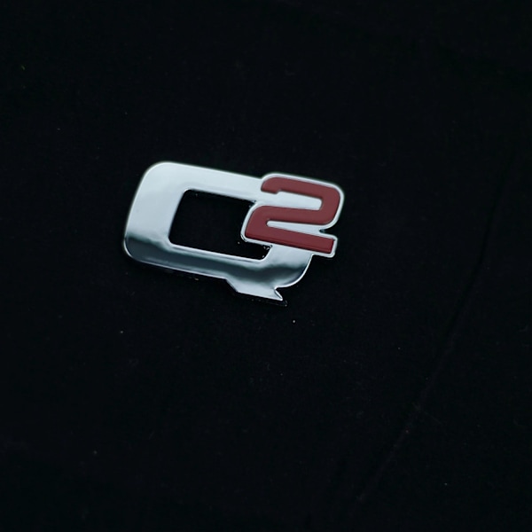 Q2 Merke Emblem for Bakluke - Erstatning for Alfa Romeo Giulia Stelvio Giulietta - Utvendig Modifiserte Tilbehør - Bilklistremerker - WELLNGS 0 0
