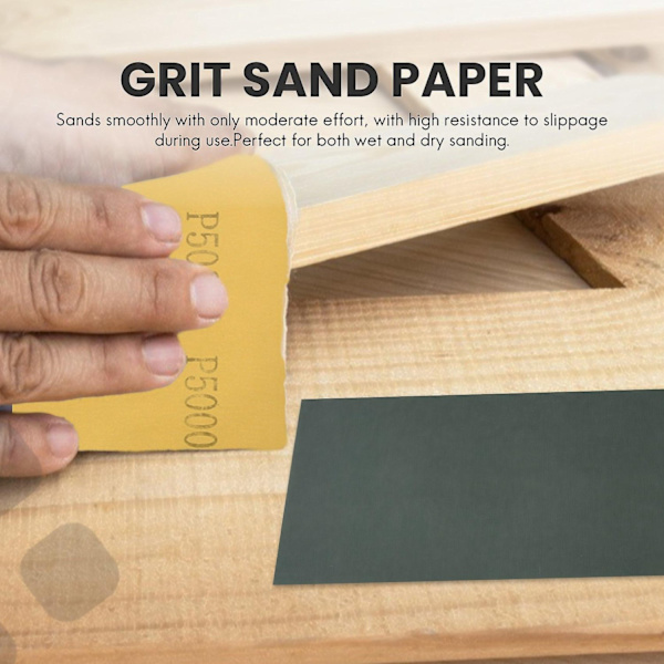 9 stk. 3000 5000 7000 Høj Grit Assorteret Gipsvæg Sandpapir-WELLNGS