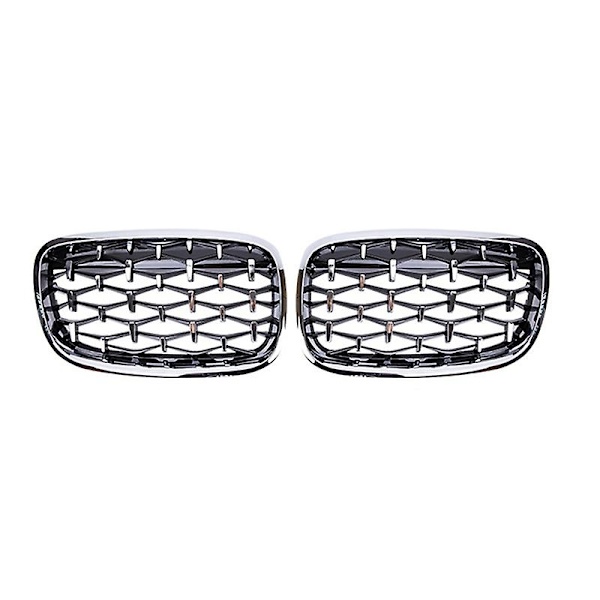 Sølvfarget frontgrill til X5 E70 / X6 E71 2008-2013 - WELLNGS 0 0