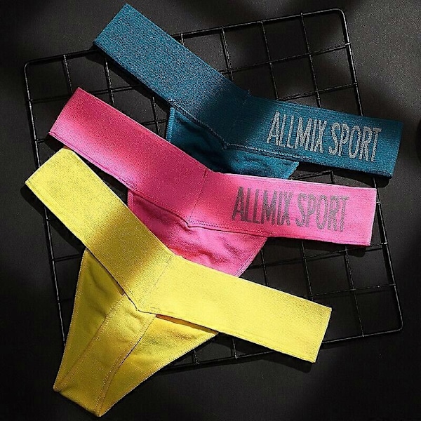 Sexig Trosor Seamless Sporttrosor Tanga Seamless - WELLNGS rose red L
