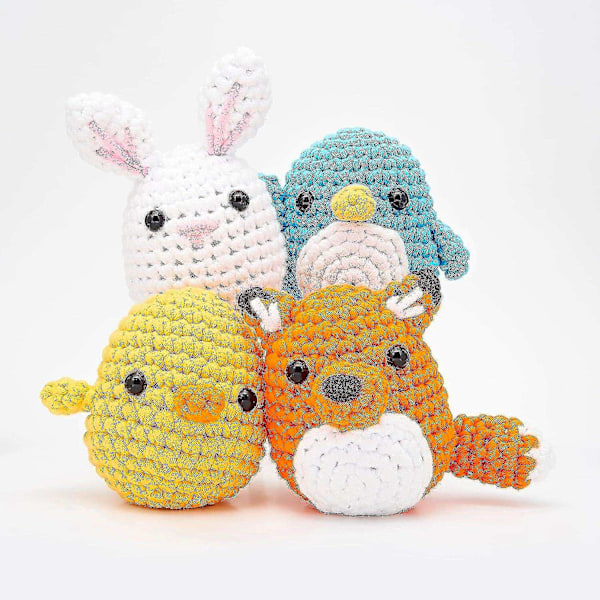 Virka kit för nybörjare Diy virka gosedjur kit nybörjare virka kit G-WELLNGS fox