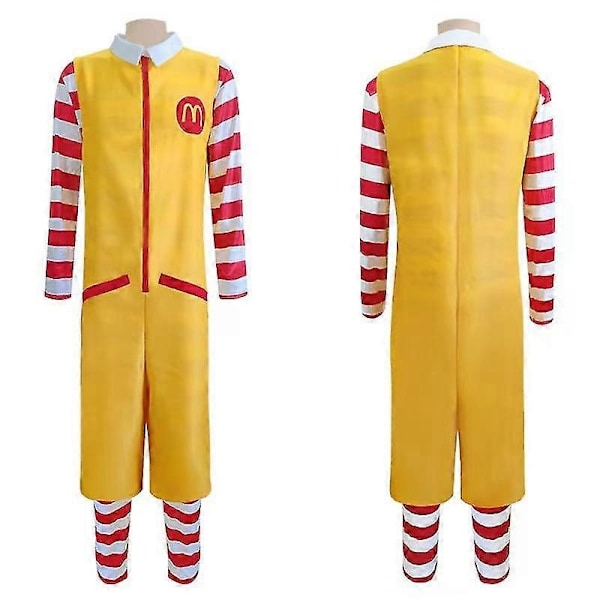 Mcdonald's Cosplay Kostyme Halloween Karneval Voksen-WELLNGS L