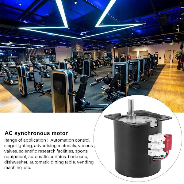 220v Ac 40w Lågvarvsmotor 70ktyz Permanentmagnet Synkronmotor Justerbar Riktning H-WELLNGS