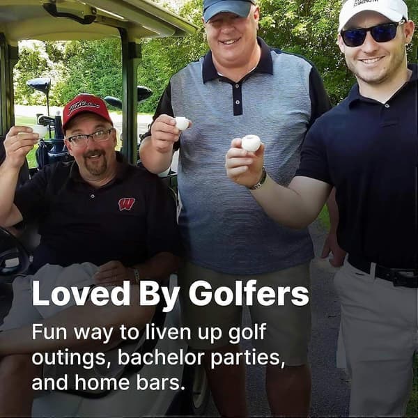 Golfboldformede vinglas sæt, perfekt gave til golfelskere - WELLNGS