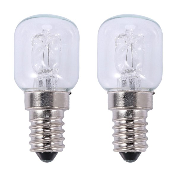 2x E14 Högtemperaturlampa 500 Grader 25w Halogen Bubbla Ugnslampa E14 250v 25w Kvartslampa-WELLNGS