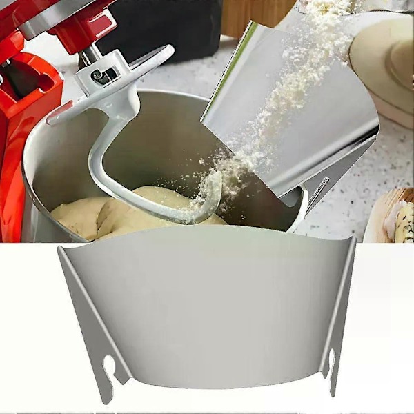 1 st Hällpip för KitchenAid Köksmaskin Rostfritt Stål Skål Hällskydd för Kitchen Aid Tillbehör - WELLNGS