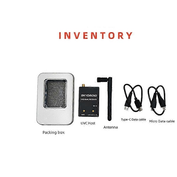 Skydroid Mini 5.8G FPV Vastaanotin UVC Video Downlink OTG VR Android-puhelimelle - WELLNGS