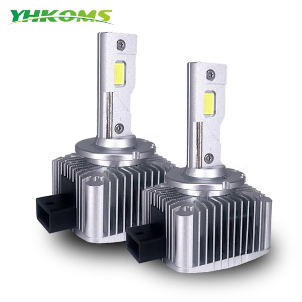 -D1S D3S LED Forlygter HID D2S D4S D5S D8S D1R D2R D3R Billagter Turbo LED 35000LM CSP Chip 6000K Hvid 90W Plug&Play-WELLNGS D8S D8R