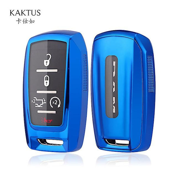 Pehmeä Tpu  Älykäs Auton Avaimen Kuori Kotelo Suoja Dodge Ram 1500 Rebel 2500 3500 5500 2019 2020 Pidike Auton Tarvikkeet-WELLNGS Blue