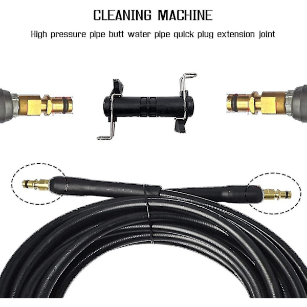 Joint Adapter Extension Connector Hose Water Cleaning Pressure Washer Compatible with Karcher K2 K3 K4 K5 K6 K7-WELLNGS