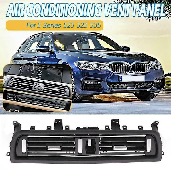 Central Console Air Conditioning Vent Grill Outlet Panel Cover til 5 Series F10 F11 F18 6422920913-WELLNGS
