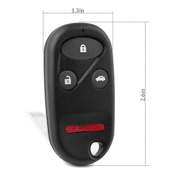 2 st Nyckelfob A269ZUA101 434 HZ Ersättning för Accord 1996 1997 1998 1999 1998 1999 2000 2001 2002 - WELLNGS
