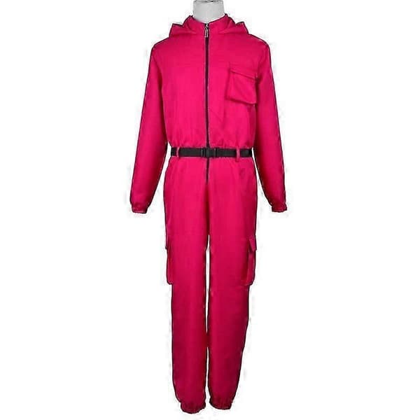 Squid Game 2 Vuxen Triangel Vakt Jumpsuit-WELLNGS Triangular M