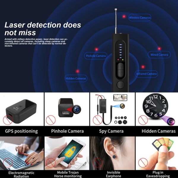 Skjult kameradetektor GPS Tracker GPS Bilposisjonering-WELLNGS