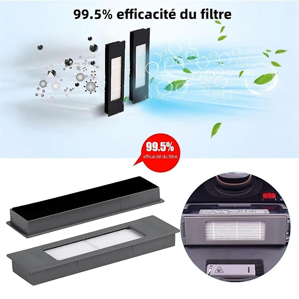 Ersättningsdelar för Deebot N10+/n10 Plus, Ozmo N8+/n8 Pro+ Tillbehörssats, T8+/t8 +/t9+ Tillbehör - WELLNGS
