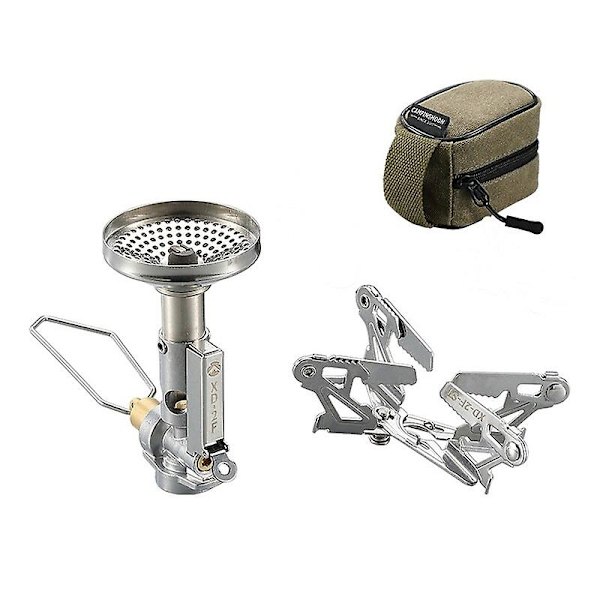 XD-2F Utomhus Split-typ Campingugn Separerade Gasugnar Vandring Bergsklättring Spis 3.3kw Campingspis Bärbara Matlagningsspisar-WELLNGS Set C