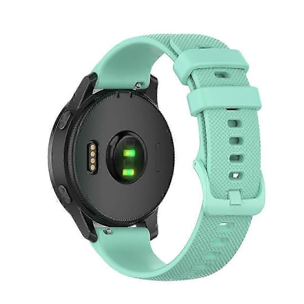 til Garmin Vivoactive 4 22mm Silikone Urrem - WELLNGS Teal Green