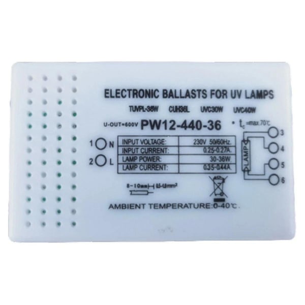 30-36W Elektroniske Forkoblinger 220V Universal Elektronisk Forkobling til G23 G10q G5 UV-lampe - WELLNGS
